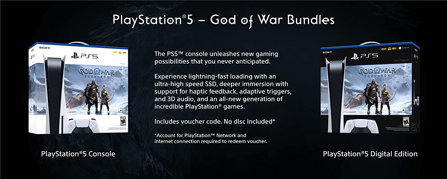 Track PlayStation 5 Digital Edition - God of War Ragnarok Bundle with